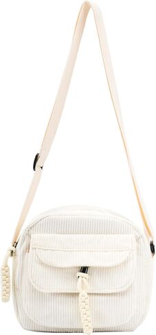 Small Cute Corduroy Crossbody Bag Mini Shoulder Bag Handbags Purse with Zipper Pocket in Kuwait