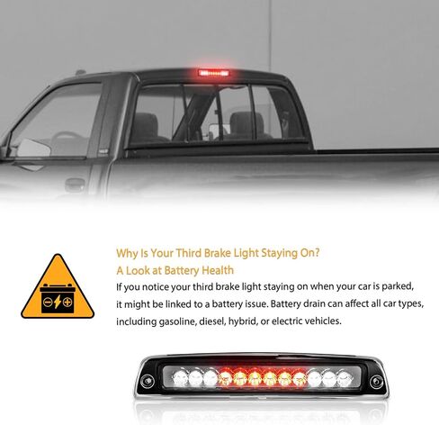 LED 3rd Brake Light Replacement for 1994-2001 Dodge Ram 1500 2500 3500, 2002 Ram 2500 3500 Old Body Style, High Mount Stop Brake Cargo Light Rear Cargo Lamp in Saudi Arabia