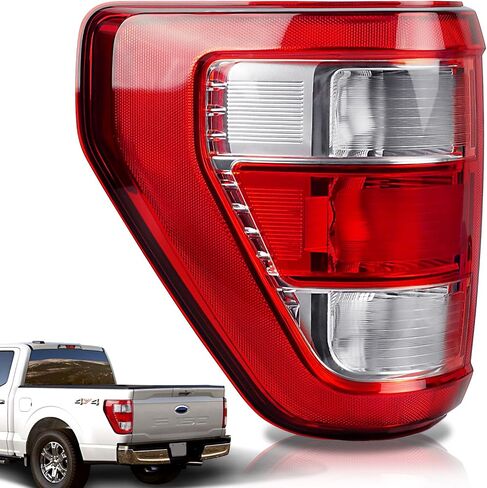 Tail Light Compatible With 2021 2022 2023 Ford F150 Included Bulb and Harness (Halogen W/O Blind Spot, Left Driver Side) in Saudi Arabia