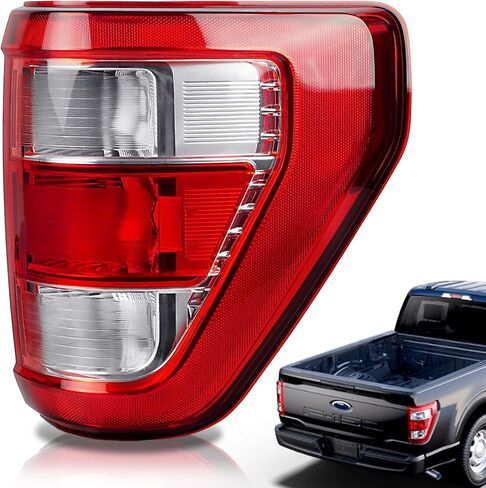 Tail Light Compatible With 2021 2022 2023 Ford F150 Included Bulb and Harness (Halogen W/O Blind Spot, Left Driver Side) in Saudi Arabia