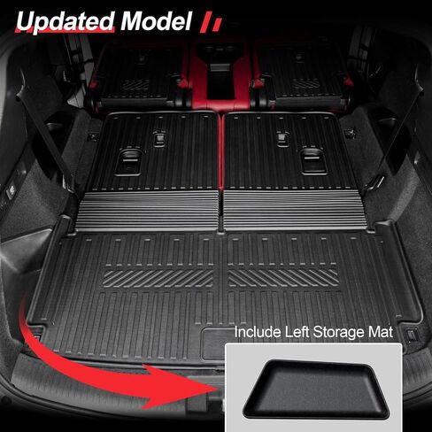 Cargo Mat Compatible with 2022-2025 Acura MDX Cargo Liner with Backrest Mat 2 in 1 Mat TPE All Weather Protection Black Rear Cargo Liners for 2024 2025 Acura MDX Accessories in Kuwait