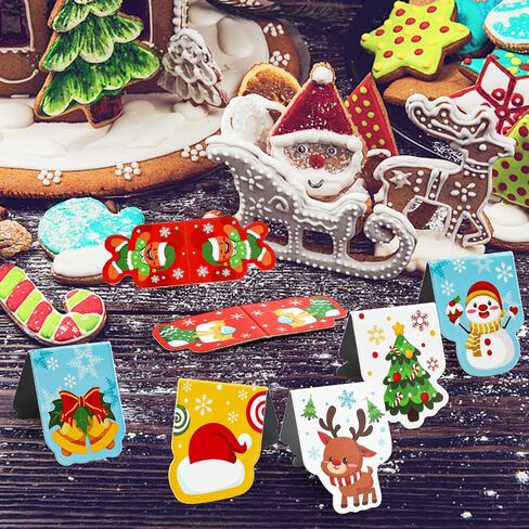 DIYASY 24 Pcs Valentine Magnetic Bookmarks for Kids with Cards, Valentine Day Bookmarks Valentine's Day Exchange Gifts School Classroom Party Favors in Saudi Arabia