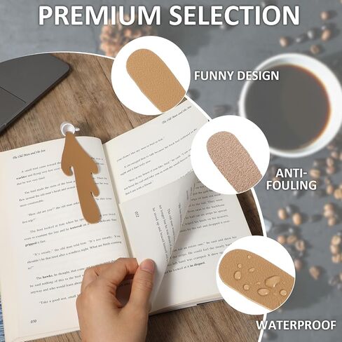 2pcs Spilled Coffee Bookmark, Personalized Bookmark Unique Cute Bookmarks Book Lovers Gifts for Reading Women Men Kids, Funny Bookmarks and Book Accessories in Saudi Arabia