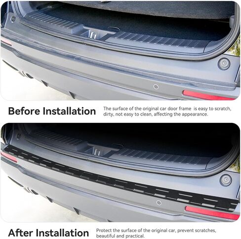 Exterior Rear Bumper Protector Compatible with Honda CRV 2023 2024 2025 Accessories ABS Material Rear Bumper Guard Trunk Sill Protector (Black) in Saudi Arabia