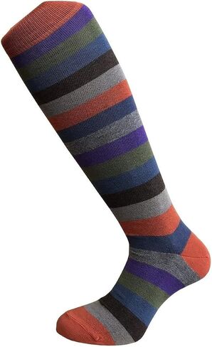 Set of 4 Pairs of Men's Knee High Cotton Socks, Soft and Stylish - Made in Italy One Size in Saudi Arabia