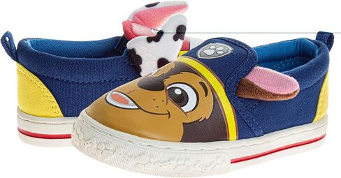 أحذية رياضية قماشية منخفضة من Paw Patrol للأولاد - حذاء Chase and Marshall Laceless Slipon منخفض من الأعلى للأطفال - أزرق/أحمر (الأطفال الصغار/الأطفال الصغار) in Saudi Arabia