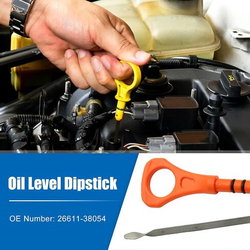 uxcell Engine Oil Level Indicator Dipstick for Kia Optima 2001-2005 for Hyundai Sonata 2000-2005 for Hyundai Santa Fe 2001-2006 No.26611-38054 in Saudi Arabia