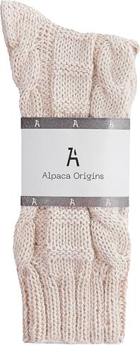 Lucky 100% Baby Alpaca Socks for Men & Women, Unisex Handmade Cozy Winter Warm Gear, Breathable Soft Comfy Foot Clothing in Saudi Arabia