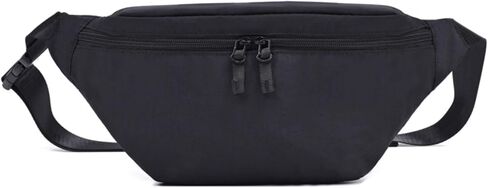 Large Crescent Cross Body Bag for Women and Men Pack Waist Pack for Running Crossbody Bags Adjustable Strap Black in Saudi Arabia