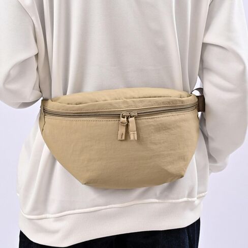 Large Crescent Cross Body Bag for Women and Men Pack Waist Pack for Running Crossbody Bags Adjustable Strap Black in Saudi Arabia