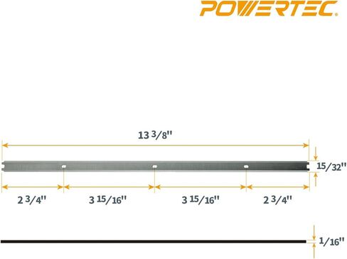 POWERTEC 12807 13 "HSS استبدال شفرات التخطيط ل Ridgid AC8630 TP1300 TP1301 TP1302 - مجموعة من 2 in Kuwait