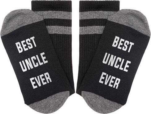 Best Uncle Ever Socks,Uncle Gift,Uncle Socks Fathers Day Gift,For Men Funny Socks Men,Uncle Birthday Gift.(GY96) in Kuwait