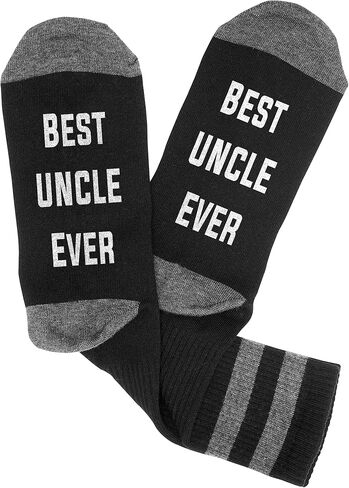 Best Uncle Ever Socks,Uncle Gift,Uncle Socks Fathers Day Gift,For Men Funny Socks Men,Uncle Birthday Gift.(GY96) in Kuwait