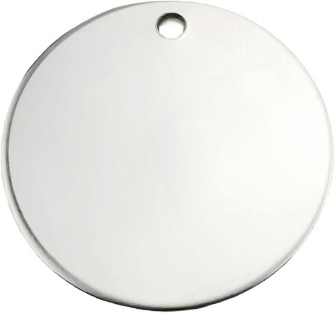 10 Stainless Steel Stamping Blanks Charms Dog Tag Blank Discs Etching Blank Engraving Blank (disc 42mm) in Kuwait