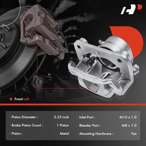 A-Premium Disc Brake Caliper Assembly with Bracket Compatible with Select Suzuki Models - Grand Vitara 1999-2005, Sidekick 1996-1998, XL-7 2002-2004 - Front Left Driver Side in Saudi Arabia