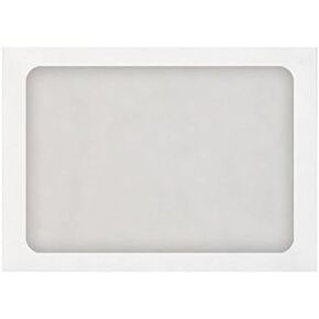LUXPaper A7 Full Face Window Envelopes | Peel & Press | 5 1/4" x 7 1/4" | Grocery Bag Brown | 70lb. Text | 250 Qty