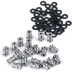20Pcs RC Rod Ends Ball Studs Joints Set for 1/24 RC Crawler Car SCX24 Upgrades Accessories