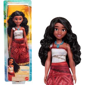 Mattel Disney Moana 2 Moana Fashion Doll with 2 Accessories, Removable Outfit with Necklace & Anklet, Inspired by The Movie