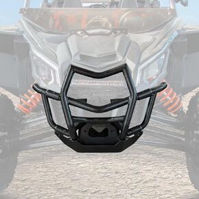 A & UTV PRO Front Pre-Runner Bumper for Can Am Maverick X3 Accessories 2017-2024, Heavy Duty Steel Tube Front Brush Guard for Can-Am X3 Max Turbo R RR Protector,Replace OEM #715002878