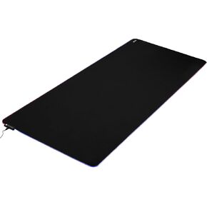 VIVO Extra Large 71 x 30 inch Full Size Desk Pad with RGB Lighting for Office Ambience and Immersive Gaming, Oversized Mouse Pad Table Top Cover, 12 Color Modes, Non-Slip Base, Black, DESK-PAD72