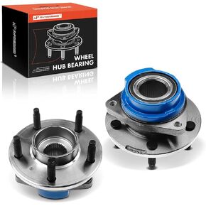 A-Premium 2 x Front Wheel Bearing and Hub Assembly with 5-Lug Compatible with Chevy Buick Pontiac - 2003-2008 - Impala, Monte Carlo, Venture, Lacrosse, Century, Allure, Regal, Aztek