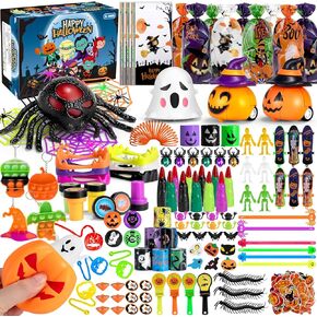 207PCS Halloween Party Favors for Kids Halloween Toys Halloween Goodies Bag Fillers for Halloween Trick or Treat Party Favors for Boys and Girls