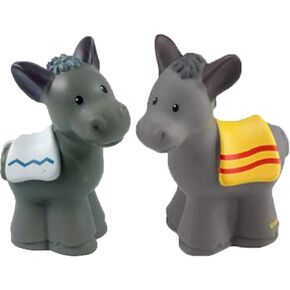 Little People Fisher Price Nativity Manger Replacement Two (2) Donkey (Pair of Donkeys)