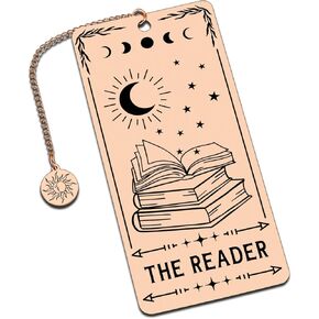Bookmark Gifts for Book Lover Reading Women Best Friend Christmas Gift Stocking Stuffer for Boys Girl Adult Tarot Card Lover The Reader Book Mark White Elephant Thanksgiving Day Gift Exchange Ideas