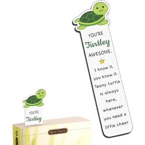 Cute Bookmark, Christmas Gifts for Women Teen Girl Boy Stocking Stuffers, Gag Gifts Funny Book Lovers Gifts, Funny White Elephant Gifts for Book Lovers, Turtle Gifts for Women Book Marks for Reading