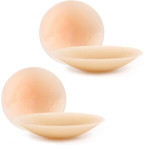 New silicone nipple covers. Thin, sticky. For women. Good for strapless dresses. 2 pairs.