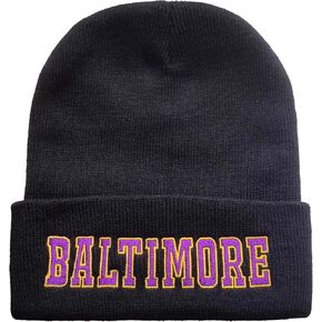 Zihogrc Football Fans Embroidered Beanie Knit Hat for Men Women Winter Hat