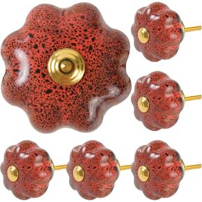 Bring The Jungle to Your Home with a Leopard Print Cabinet Knob nobs with Pumpkin Shape for Decor Door Pull Handle for Vintage Cabinet Drawers, Closets, Cupboard (6, Green)