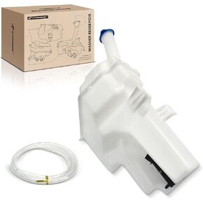 A-Premium Windshield Washer Reservoir Compatible with Select Hyundai Models - Elantra Coupe 2013, with (Cap/Washer Pump/Hose/Filler Neck) - Replace# 13439658, HY1288105