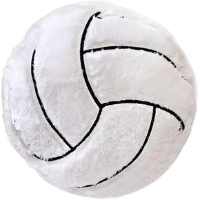 XZJMY Sports Pillow,13.8" Stuffed Sports Balls Toy,Plush Stuffed Throw Pillow Home Decorative Throw Pillows Cushion for Room Bedroom Decor Play Indoor Gift (White-Volleyball)