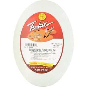 Fredrix 5 by 7-Inch Oval Stretched Canvas