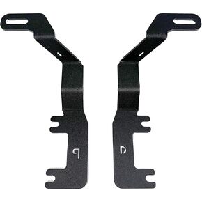 Go Rhino XE Hood Hinge Cube Light Mount | Mild Steel, Textured Black | 732250T | Fits 2023-2024 Chevrolet Colorado, Crew Cab