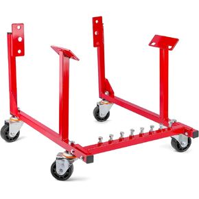 Rolling Engine Cradle Stand with Wheels, Steel Construction, Built in Hardware Storage, Easy Assembly- Pick The Right Cradle for Your Engine (Chevy V8 Small Block and Big Block)