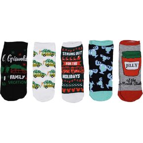 Christmas Vacation 5 Pack Ankle Socks