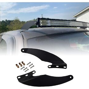 52" Curved LED Light Bar Upper Roof Windshield Mounting Brackets Compatible with Dodge Ram 1500 2500 1994-2001