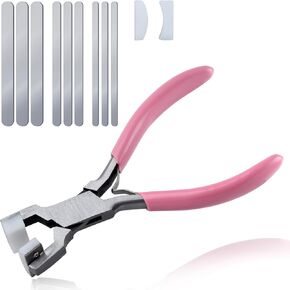 Bracelet Bending Pliers with 9 Aluminum Bracelet Blanks Metal Bracelet Making Kit Bracelet Metal Stamping Kit, Bracelet Bender for Making Cuff Bracelet Tool Jewelry Making Supplies