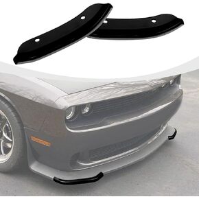 Front Bumper Lip Splitter Cover Trim Compatible with Dodge Challenger SRT Hellcat 2015-2024, Red (Not for Widebody)