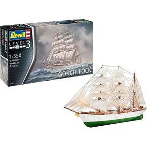 Revell RV05432 1:350 Scale, Gorch Fock, Model Kit Unpainted…