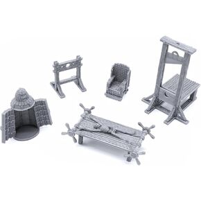 EnderToys Torture Tools by Printable Scenery, 3D Printed Tabletop RPG Scenery and Wargame Terrain 28mm Miniatures