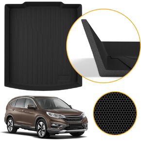 TN TrunkNets Inc Cargo Liner - Custom Fit, All-Season Black TPE Mat for Honda CR-V 2017-2022 - Easy-to-Wash, Stain-Resistant, 3D Shaped Laser Measured