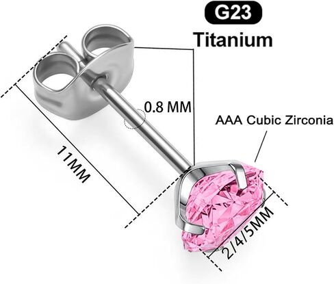 Hypoallergenic G23 Implant Grade Titanium Earrings for Sensitive Ears in Saudi Arabia
