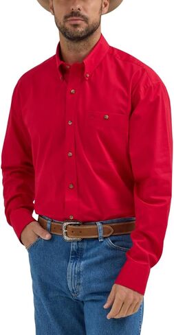 Wrangler Men's George Strait Western Long-Sleeve Relaxed-fit Button-Down Shirt in Saudi Arabia