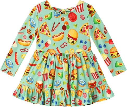 Bamboo Viscose Baby Girl Bodysuit Long Sleeve Cute Bow Infant Girls Romper Dress in Kuwait