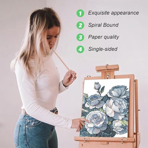 قطعتان من دفاتر التلوين ذات صفحة حلزونية بتصميم من جانب واحد للبالغين، هدايا كتاب التلوين، الفنون والحرف اليدوية للنساء للاسترخاء والقلق والاكتئاب، 60 صفحة من الرحلة السحرية وحديقة الأحلام in Kuwait