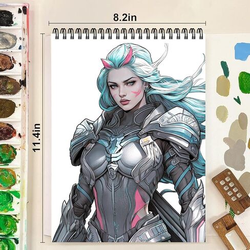 قطعتان من دفاتر التلوين ذات صفحة حلزونية بتصميم من جانب واحد للبالغين، هدايا كتاب التلوين، الفنون والحرف اليدوية للنساء للاسترخاء والقلق والاكتئاب، 60 صفحة من الرحلة السحرية وحديقة الأحلام in Kuwait