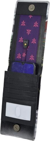 Anuschka Hand-Painted Women’s Genuine Leather RFID Smartphone Crossbody - Flap with Snap Entry, RFID Card Holders, ID Window in Saudi Arabia